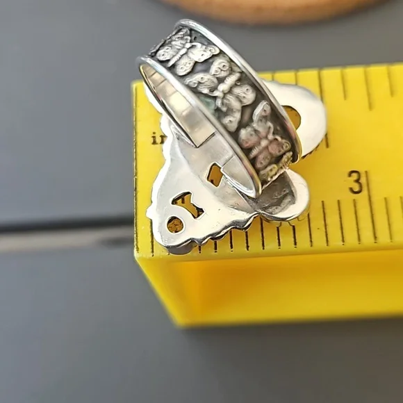 Echo Of A Dreamer Sterling Silver Butterfly Ring - Picture 2 of 8